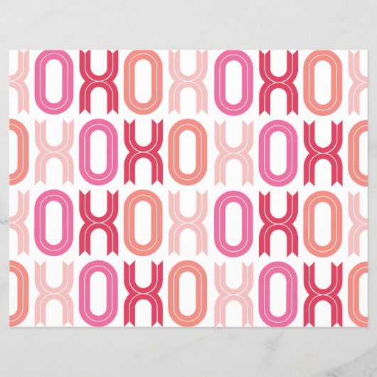 XOXOバレンタインパーティーデコールクラフト紙セット05 チラシ (正面)