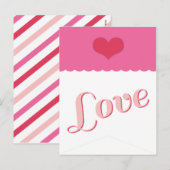 XOXOバレンタインパーティーフラグバンティンバナー03 シーズンポストカード (正面/裏面)