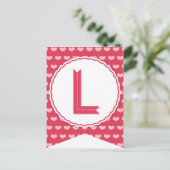 XOXOバレンタインパーティーフラッグバンティンバナーL シーズンポストカード (スタンド正面)