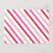 XOXOバレンタインパーティー旗バンティンバナー！ シーズンポストカード (裏面)