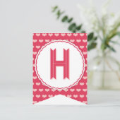 XOXOバレンタインパーティー旗バンティンバナーH シーズンポストカード (スタンド正面)