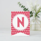 XOXOバレンタインパーティー旗バンティンバナーN シーズンポストカード (スタンド正面)