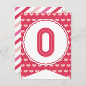 XOXOバレンタインパーティー旗バンティンバナーO シーズンポストカード (正面/裏面)