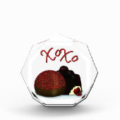 XOXOバレンタインボンボンとダークチョコレート フォトブロック (正面)