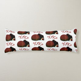 XOXOバレンタインボンボンとダークチョコレート ボディピロー