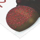 XOXOバレンタインボンボンとダークチョコレート ロングテーブルランナー (コーナー)