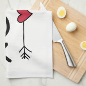 XOXOバレンタイン キッチンタオル (四つ折り)