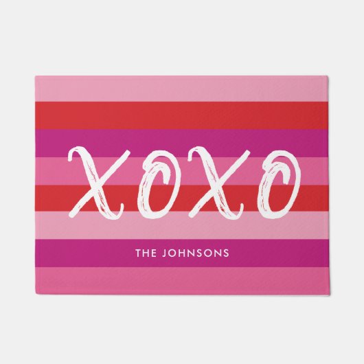 XOXOバレンタイン·ドア·マット ドアマット (正面)
