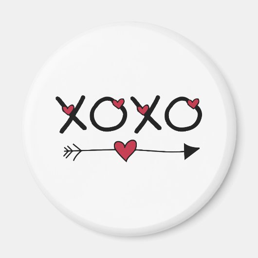 XOXOバレンタイン マグネット (正面)