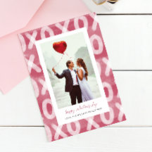 XOXOパターンカップルの写真バレンタインデー