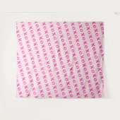 Xoxoピンクオンピンク ブラシストローク フォトステーション タペストリー (正面(横))