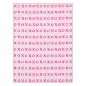 XOXOピンクバレンタインデー テーブルクロス (正面)