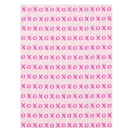 XOXOピンクバレンタインデー テーブルクロス