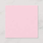 XOXOピンク赤かわいいタイポグラフィ パーソナライズされた エンクロージャーカード (裏面)