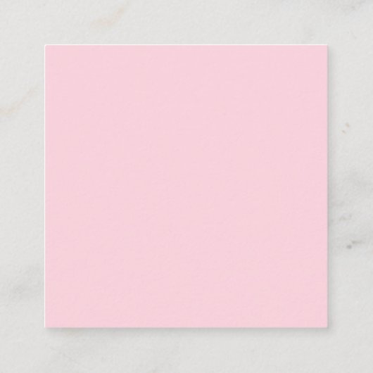 XOXOピンク赤かわいいモダンバカスタムレンタインデー エンクロージャーカード (裏面)