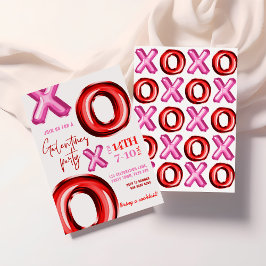 XOXOフォイルバルーンガレンティンパーティの招待状 招待状