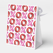 XOXOフォイルレッドピンクバレンティーンズデイブライダルシャワー フェイバーボックス (裏面サイド)