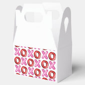 XOXOフォイルレッドピンクバレンティーンズデイブライダルシャワー フェイバーボックス (オープン)