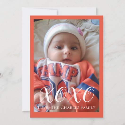 XOXOフォトバレンタインデーのカード シーズンカード (正面)