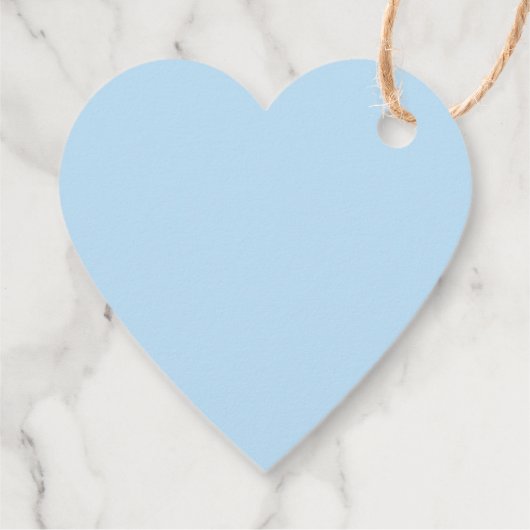 XOXOブルーハートおもしろいかわいいバレンタインデーカスタム フェイバータグ (裏面)