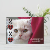 XOXOプレイドバレンタインデー写真 シーズンカード (スタンド正面)