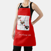 XOXOモダン赤いハートマザーズ日写真 エプロン (インサイチュ)