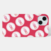 XOXOラブキススキャロップドットバレンタインデー Case-Mate iPhoneケース (裏面 (横))