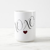 XOXOラブハート コーヒーマグカップ (中央)
