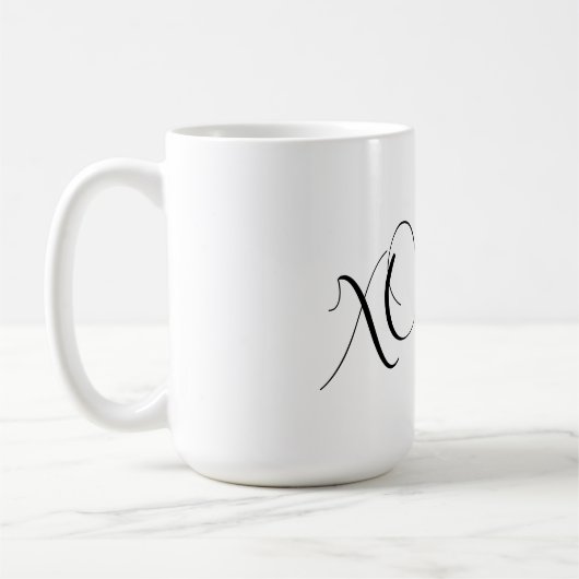 XOXOラブハート コーヒーマグカップ (左)