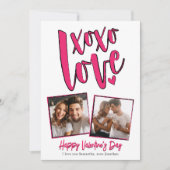 XOXOラブフォトバレンタインデーの写真 シーズンカード (正面)