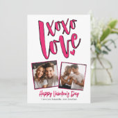 XOXOラブフォトバレンタインデーの写真 シーズンカード (スタンド正面)