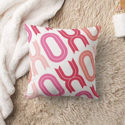 XOXOラブ&キスバレンタインデーカスタムクッション クッション (ブランケット)