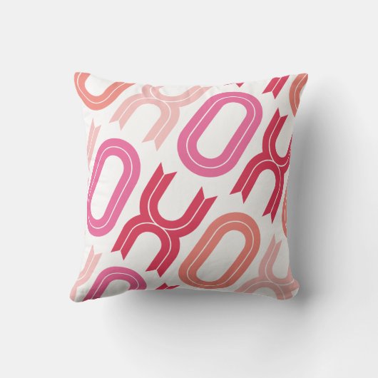 XOXOラブ&キスバレンタインデーカスタムクッション クッション (裏面)