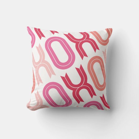 XOXOラブ&キスバレンタインデーカスタムクッション クッション (正面)