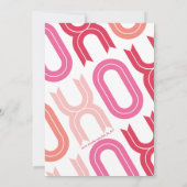 XOXOラブ&キスバレンタインデーパーティー招待状 招待状 (裏面)