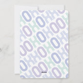 XOXOリトルバレンタインフォトボーイ誕生のお知らせ シーズンカード (裏面)