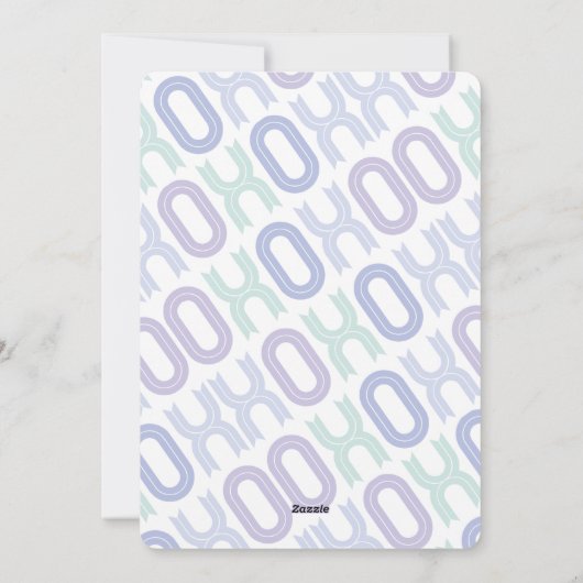 XOXOリトルバレンタインフォトボーイ誕生のお知らせ シーズンカード (裏面)