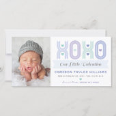 XOXOリトルバレンタインボーイ写真誕生のお知らせ シーズンカード (正面)