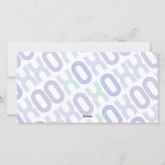 XOXOリトルバレンタインボーイ写真誕生のお知らせ シーズンカード (裏面)