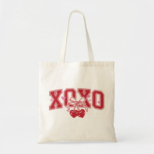 XOXOリボンチェリー バレンタインデー  トートバッグ