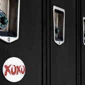 XOXOレッドグリッター |トレンディーモダングラブ筆跡 マグネット