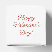 XOXOレッドグリッター | Glam Brushstroke Hugとキス フェイバーボックス (上部)