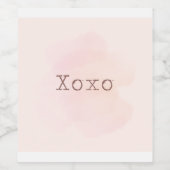 XOXOワインラベル ワインラベル (シングルラベル)