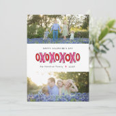 XOXO二写真ファミリーバレンタインデーのカード シーズンカード (スタンド正面)