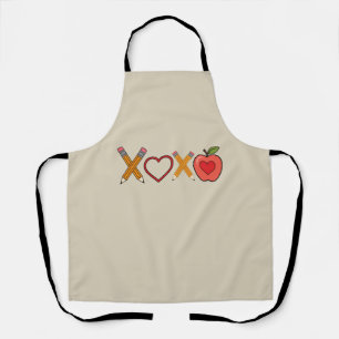 XOXO先生バレンタインデーペンシルとアップル エプロン