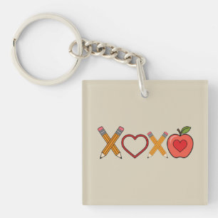 XOXO先生バレンタインデーペンシルとアップル キーホルダー
