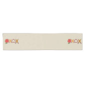 XOXO先生バレンタインデー鉛筆とリンゴ ショートテーブルランナー (横)