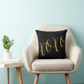 XOXO引用文金フェイク箔グリッター背景 クッション (椅子)