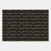 XOXO愛とハッピーバースデー ラッピングペーパーシート (正面3)