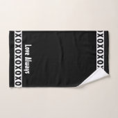 XOXO愛は常に白黒シック ハンドタオル (ハンドタオル)